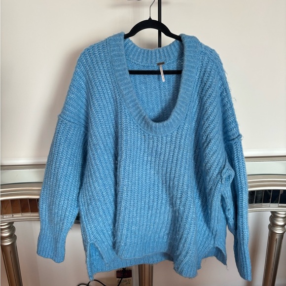 Free People Blue Bell Sweater in Blue - Picture 4 of 4